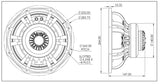 10CRF6430 - 10” coaxial with planar ribbon HF