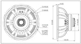 12CRF6430 - 12”coaxial with planar ribbon HF