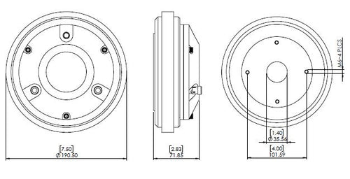 835 - 1.4" Exit Compression Driver