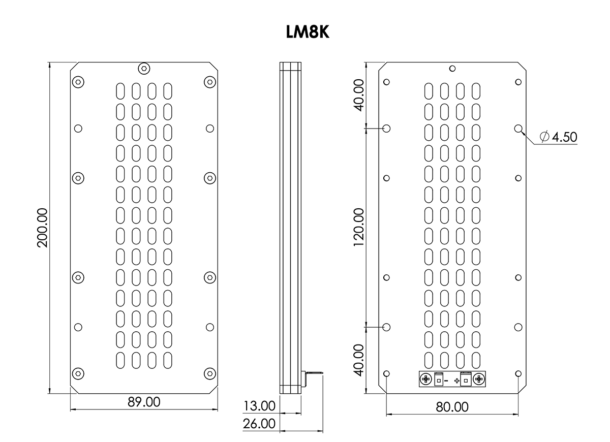 LM8K - Wide Band Planar Ribbon Transducer
