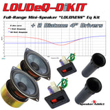LOUDeQ-DiKIT 4 inch Diatone High End Full Range Mini Speaker Kit with EQ (pair)
