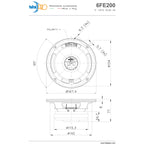 Faital PRO 6FE200 4ohm 6.5 inch Midrange Woofer Voice Speaker  260W 95dB